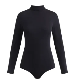 Body manches longues femme col montant Noir Dim Thermal
