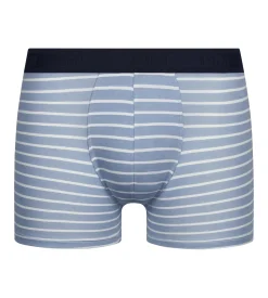 Boxer homme en coton stretch Bleu à rayures Dim Fancy