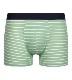 Boxer homme en coton stretch Vert à rayures Dim Fancy