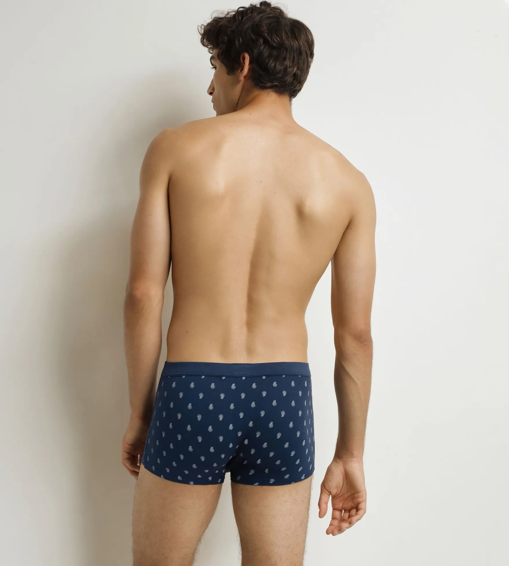 Boxer homme Noir motifs gouttes Classic Coton