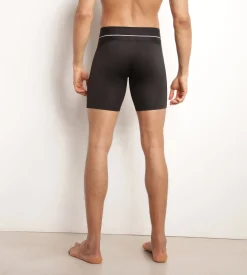 Boxer long homme en microfibre et mesh Noir Dim Move