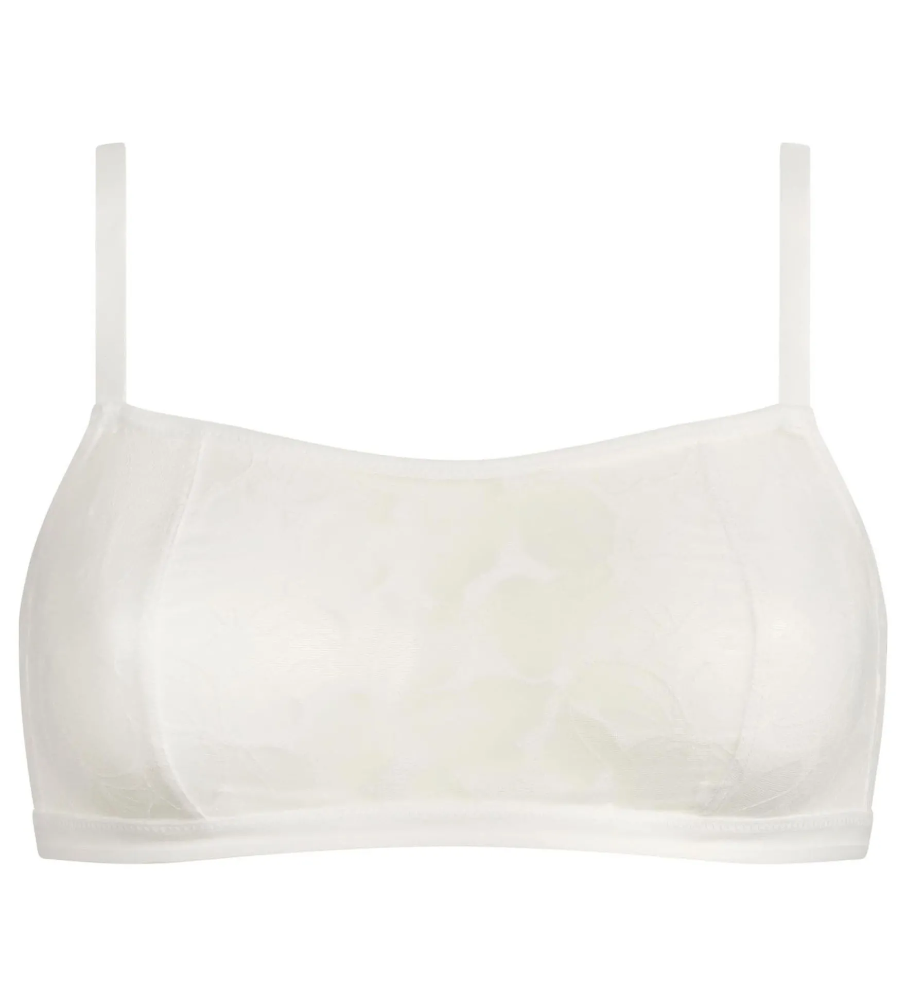 Bralette femme sans armatures Blanc Dim Bloom