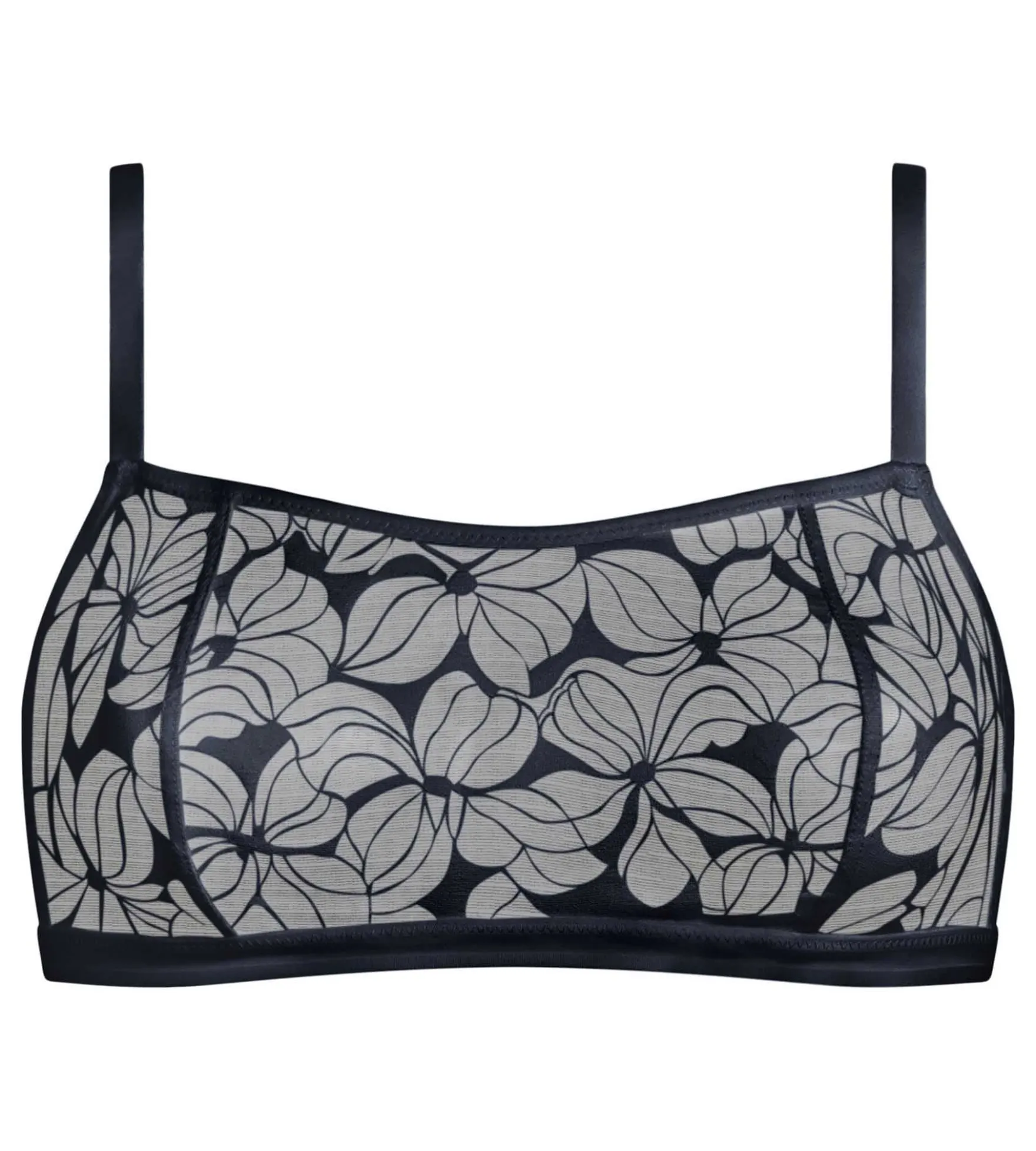 Bralette femme sans armatures Bleu Dim Bloom