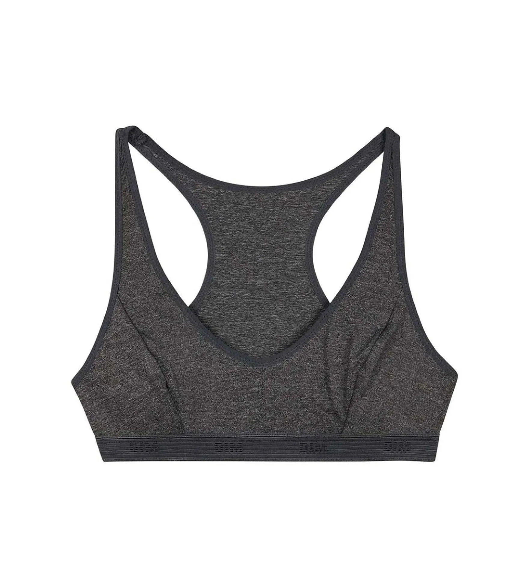 Brassière de sport pour fille Gris Chiné Foncé en microfibre Dim Micro