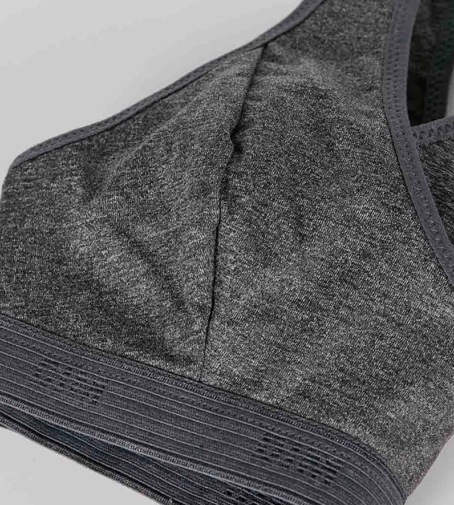 Brassière de sport pour fille Gris Chiné Foncé en microfibre Dim Micro