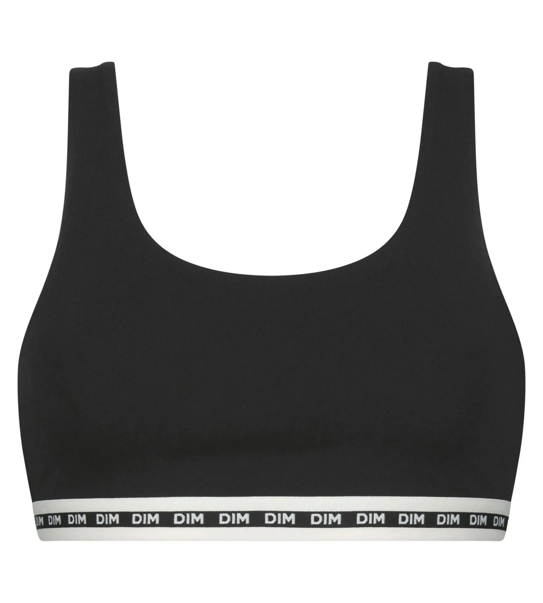 Brassière femme en coton modal Noire Dim Icons Essentiel