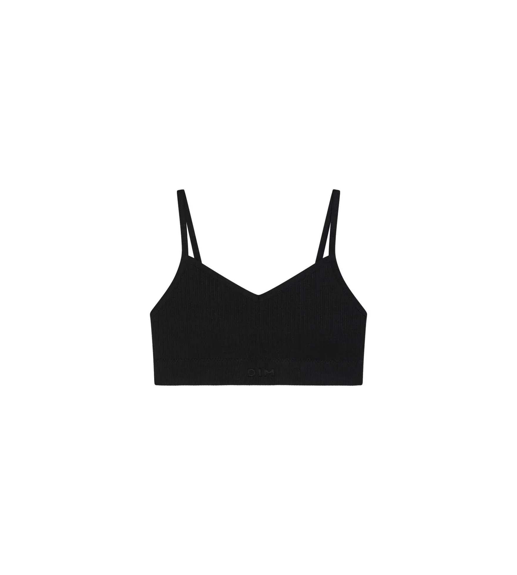 Brassière fille sans couture en microfibre Noir Dim