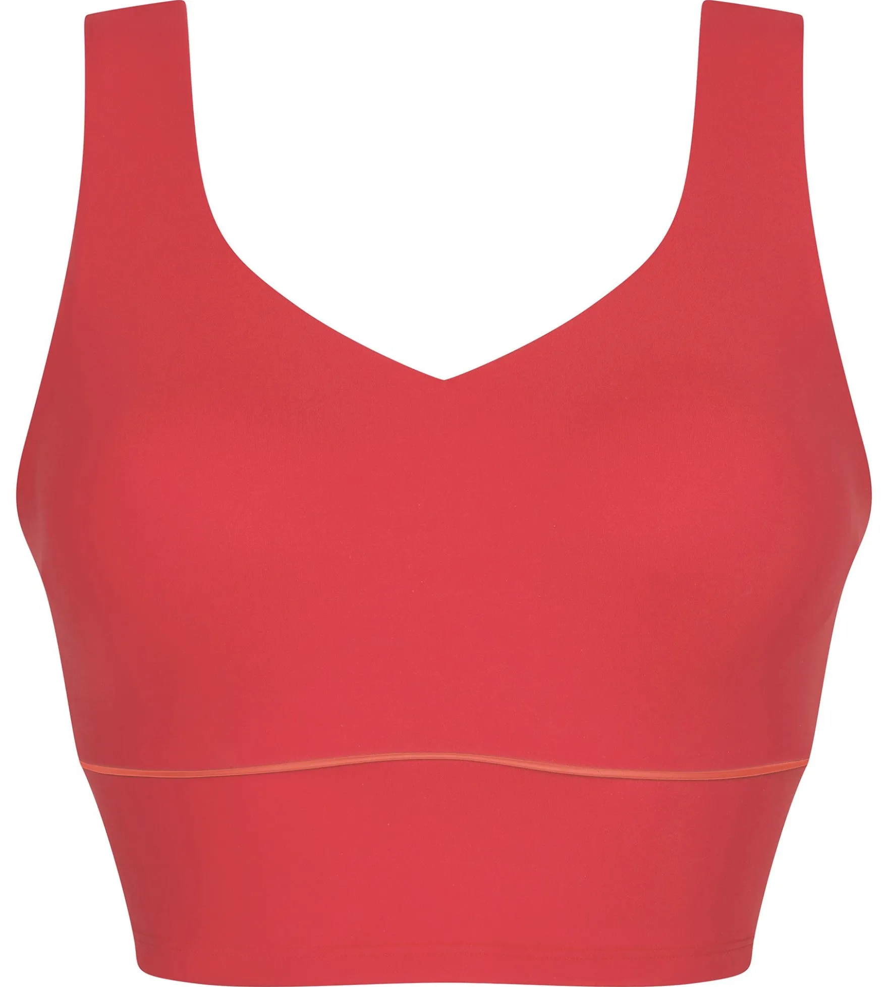 Brassière longue en microfibre sculptante Rouge Dim Move