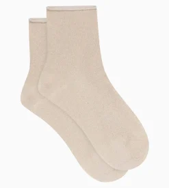 Chaussettes femme en lurex Ébène Dim Mode