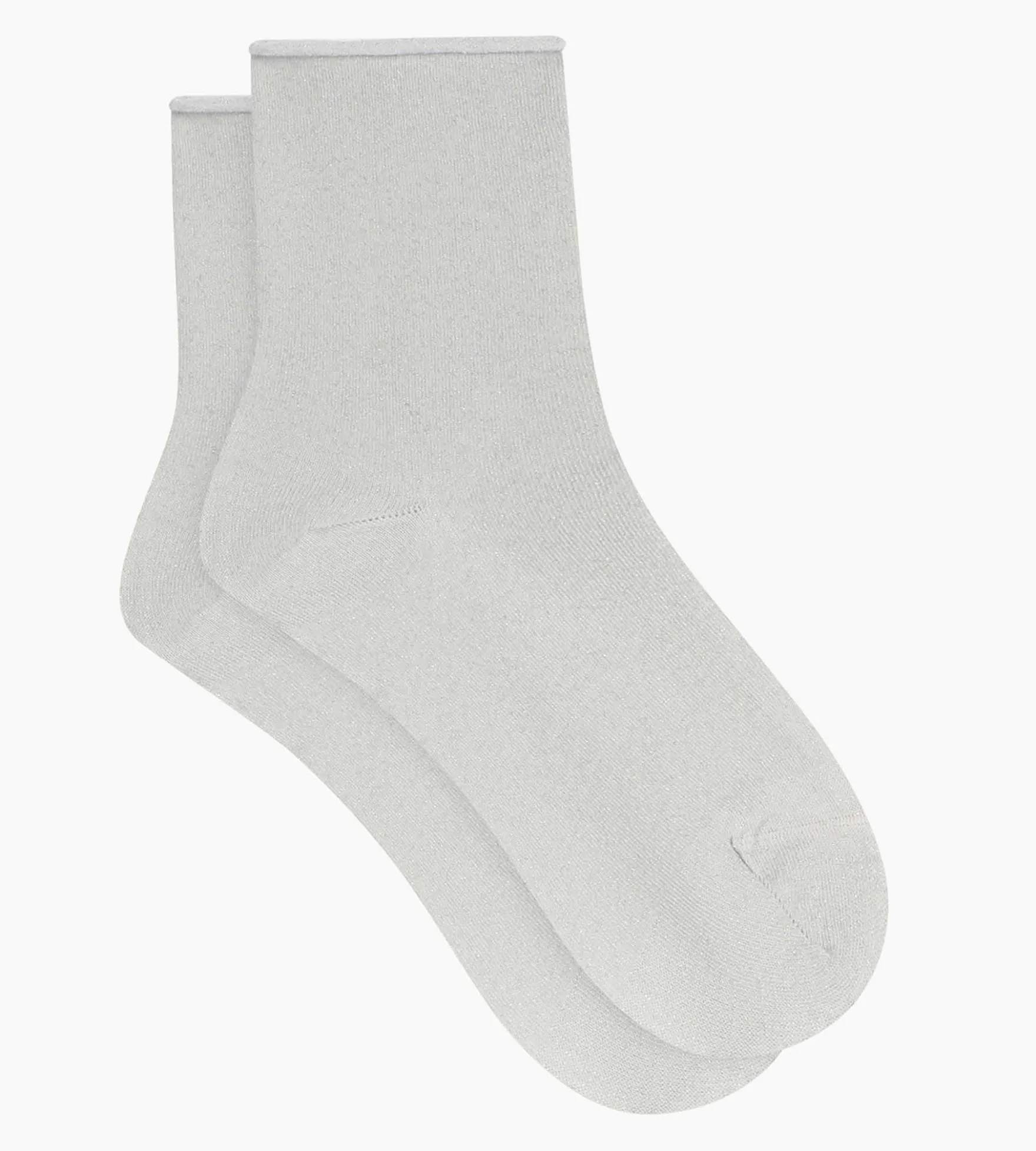 Chaussettes femme en lurex Gris clair Dim Mode