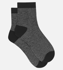 Chaussettes femme noir et Lurex argent Dim Mode