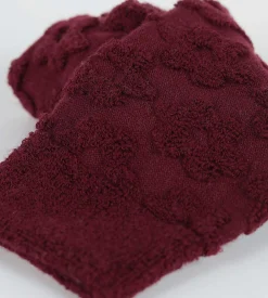 Chaussettes femme éponge figue à fleurs Dim Mode