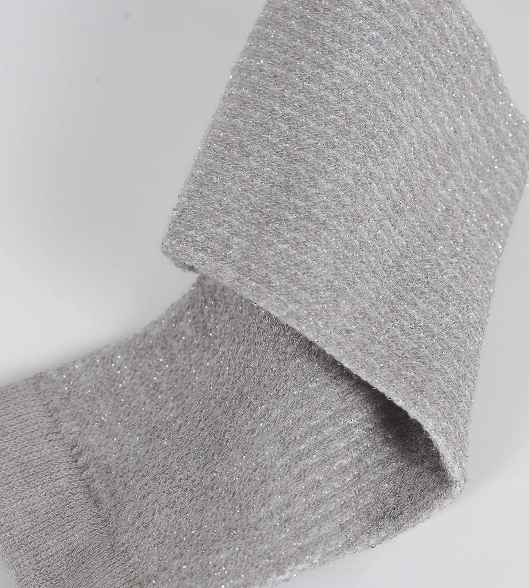 Chaussettes femme taupe et Lurex argent Dim Mode