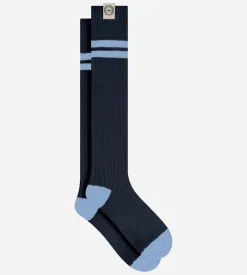Chaussettes hautes coton navy blue DIM x Ines de la Fressange