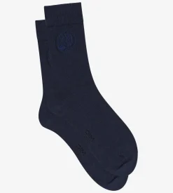 Chaussettes homme navy blue Coton Fancy
