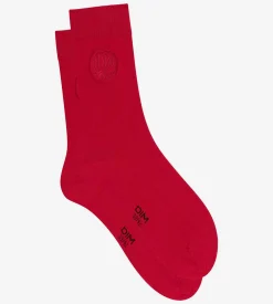 Chaussettes pour homme rouge Coton Fancy
