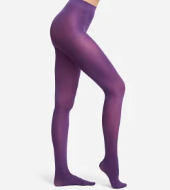 Collant avec ceinture confort violet nuit 50D Opaque Velouté