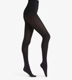 Collant noir Diam's Jambes Fuselées ultra-opaque 70D