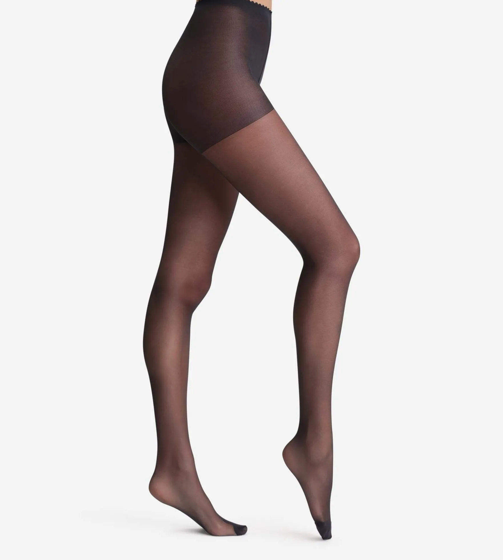 Collant voile transparent noir Body Touch Dim 17D