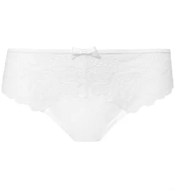 Culotte blanche femme en microfibre et dentelle Generous Essentiel