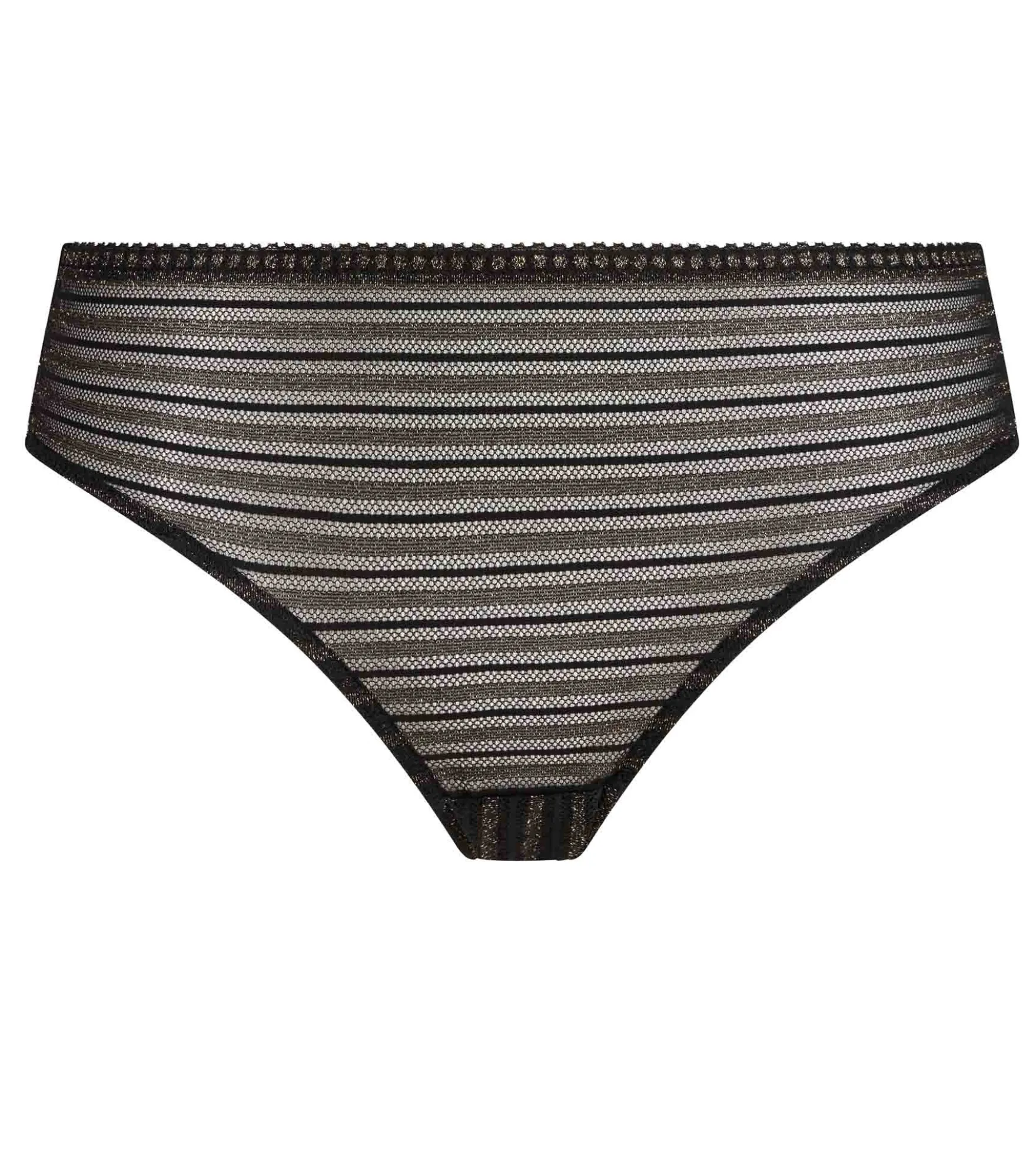 Culotte dentelle noire rayée Holiday