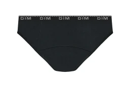 Culotte de règles lavable en coton bio Noir Flux très abondant Dim Protect