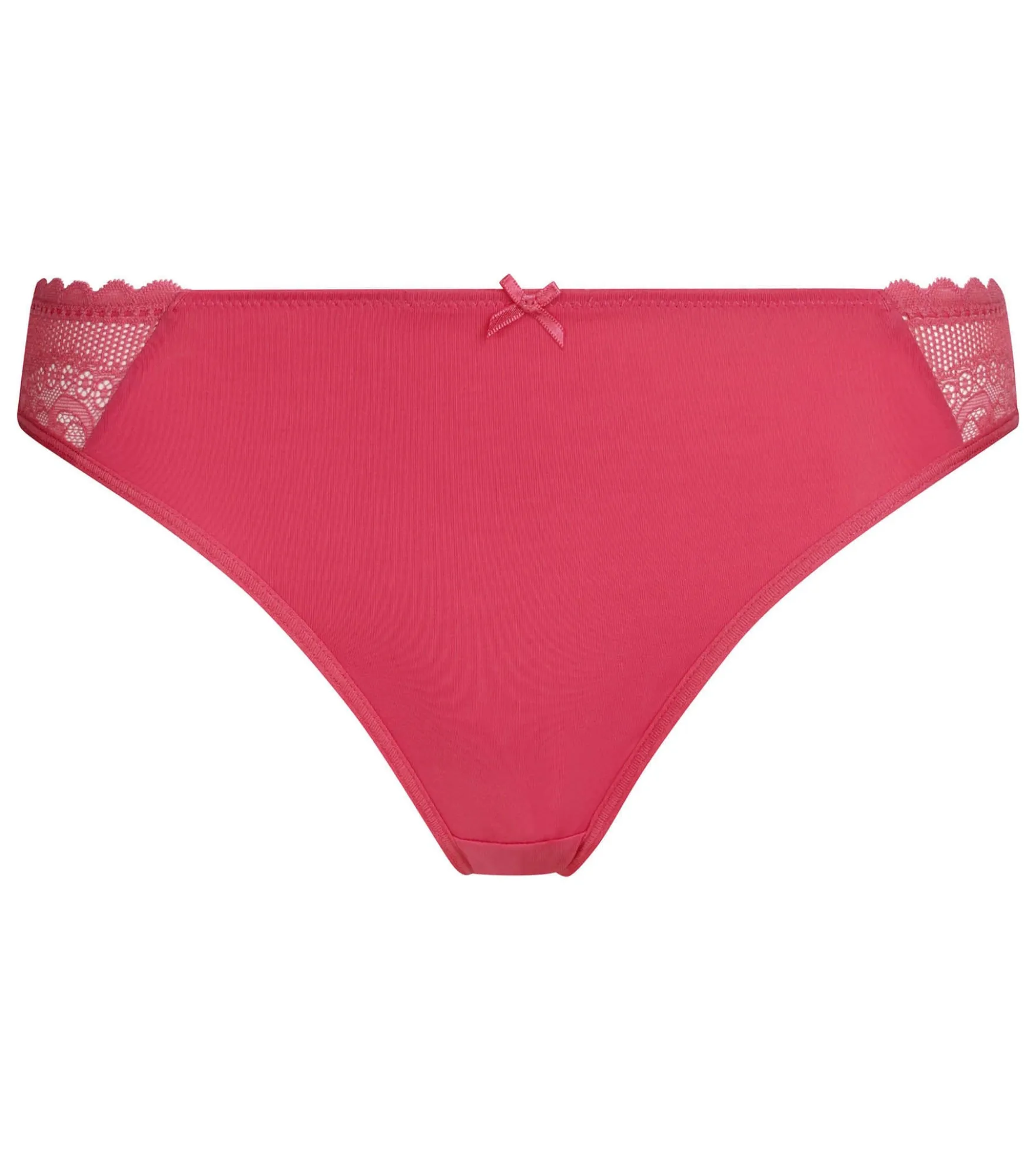 Culotte en dentelle et résille florale Fuchsia Dim Féminine