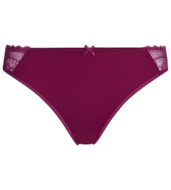 Culotte femme dentelle et résille florale Fruits des Bois Dim Féminine