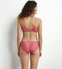Culotte femme en dentelle florale Rose Satin Dim Daily Dentelle