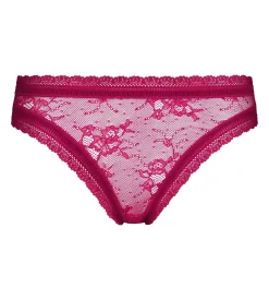 Culotte femme en dentelle florale Fuchsia Dim Romance