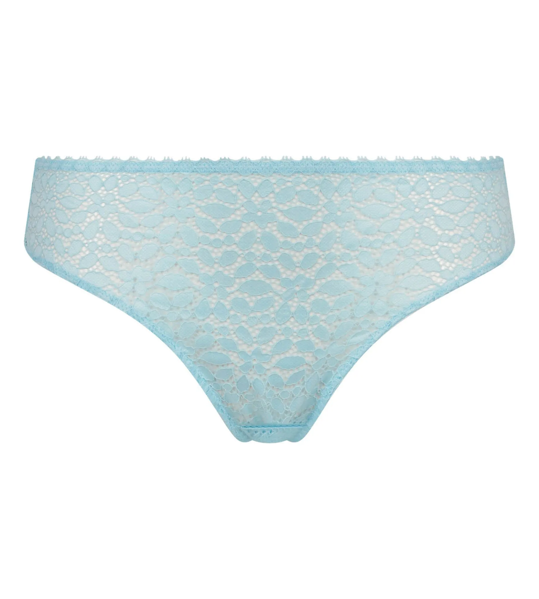 Culotte femme en dentelle florale Bleu Chemise Dim Daily Dentelle