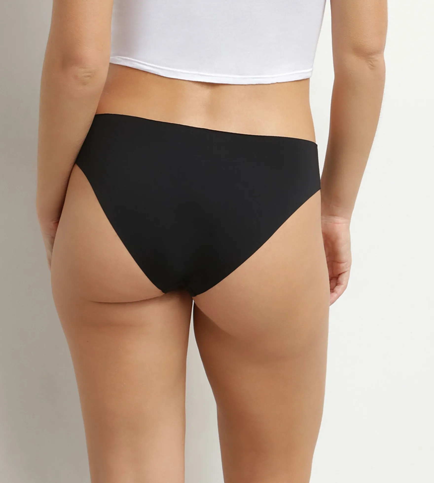 Culotte femme invisible en microfibre Noir Dim