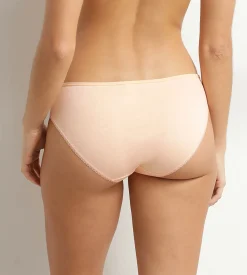 Culotte femme microfibre et tulle plumetis Abricot Generous Coton Bio