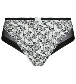 Culotte femme microfibre et tulle motif palmier Dim Generous
