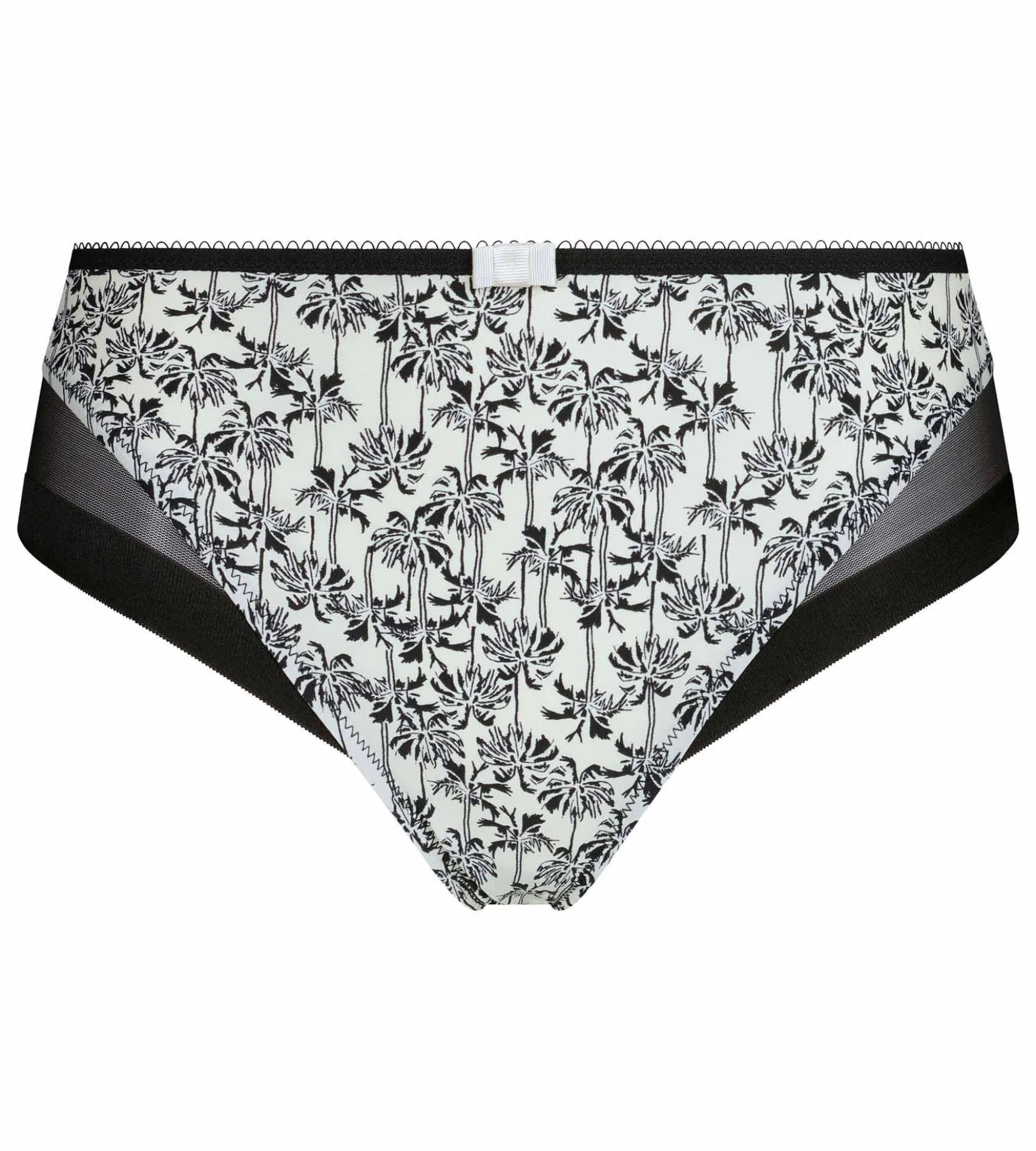 Culotte femme microfibre et tulle motif palmier Dim Generous
