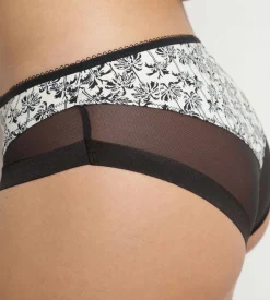 Culotte femme microfibre et tulle motif palmier Dim Generous