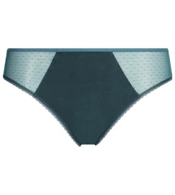 Culotte femme microfibre et tulle plumetis Vert Hydro Generous Coton Bio
