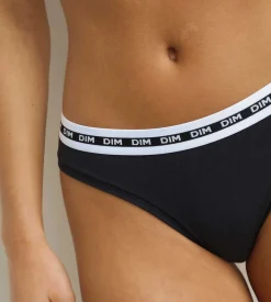 Culotte femme Noire ceinture fine Dim Icons