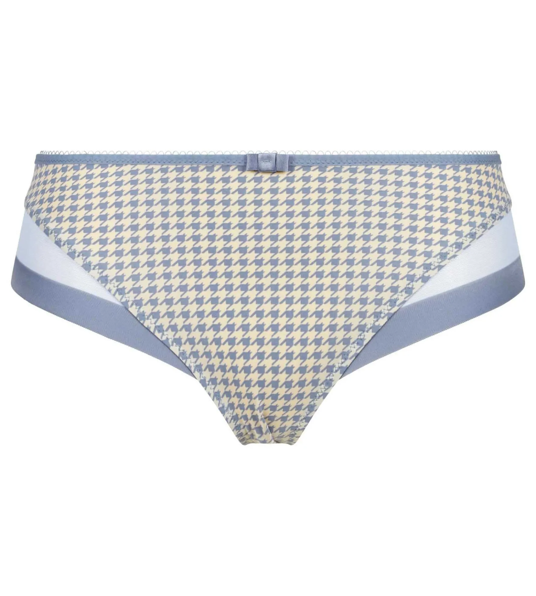 Culotte femme semi-transparente motif pied de poule Dim Generous