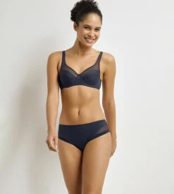 Culotte femme semi-transparente Bleu Formel Dim Generous