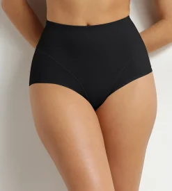 Culotte gainante en microfibre noire Dim Silhouette Contour