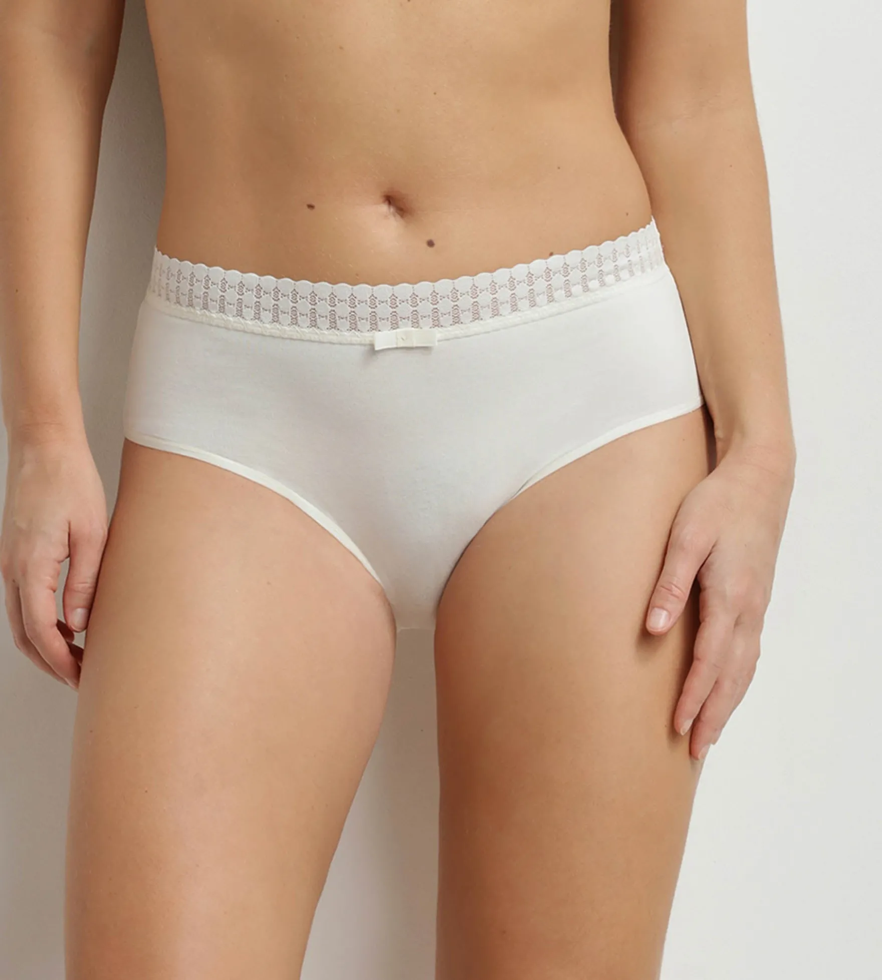 Culotte haute femme en coton Ivoire Daily Coton