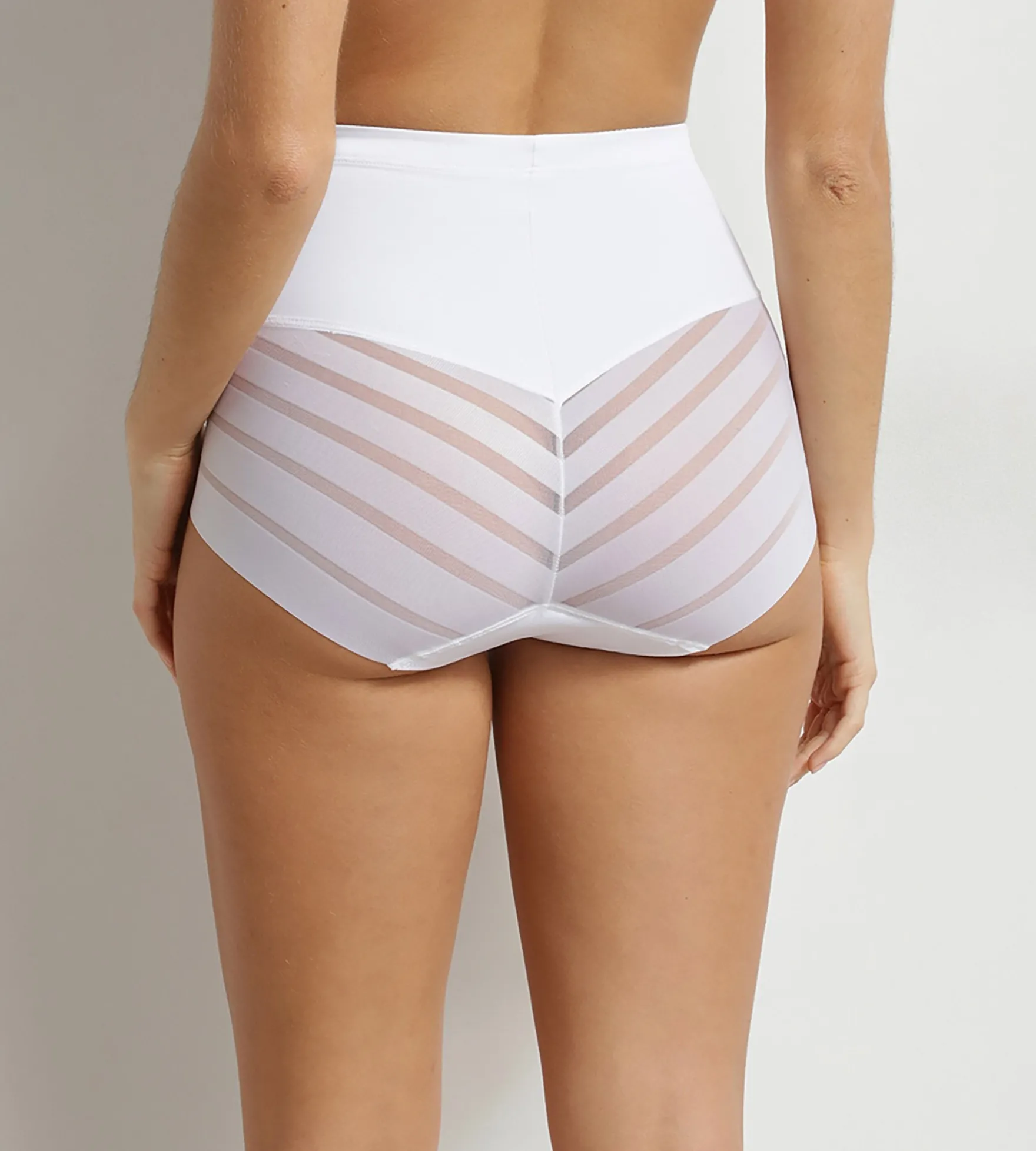 Culotte haute ventre plat Blanche Femme Dim Silhouette Élégance