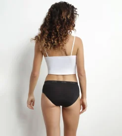 Culotte menstruelle coton bio Noir Flux très abondant Dim My Protect
