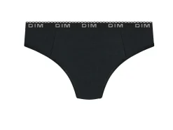 Culotte menstruelle coton bio Noir Flux moyen abondant Dim Protect
