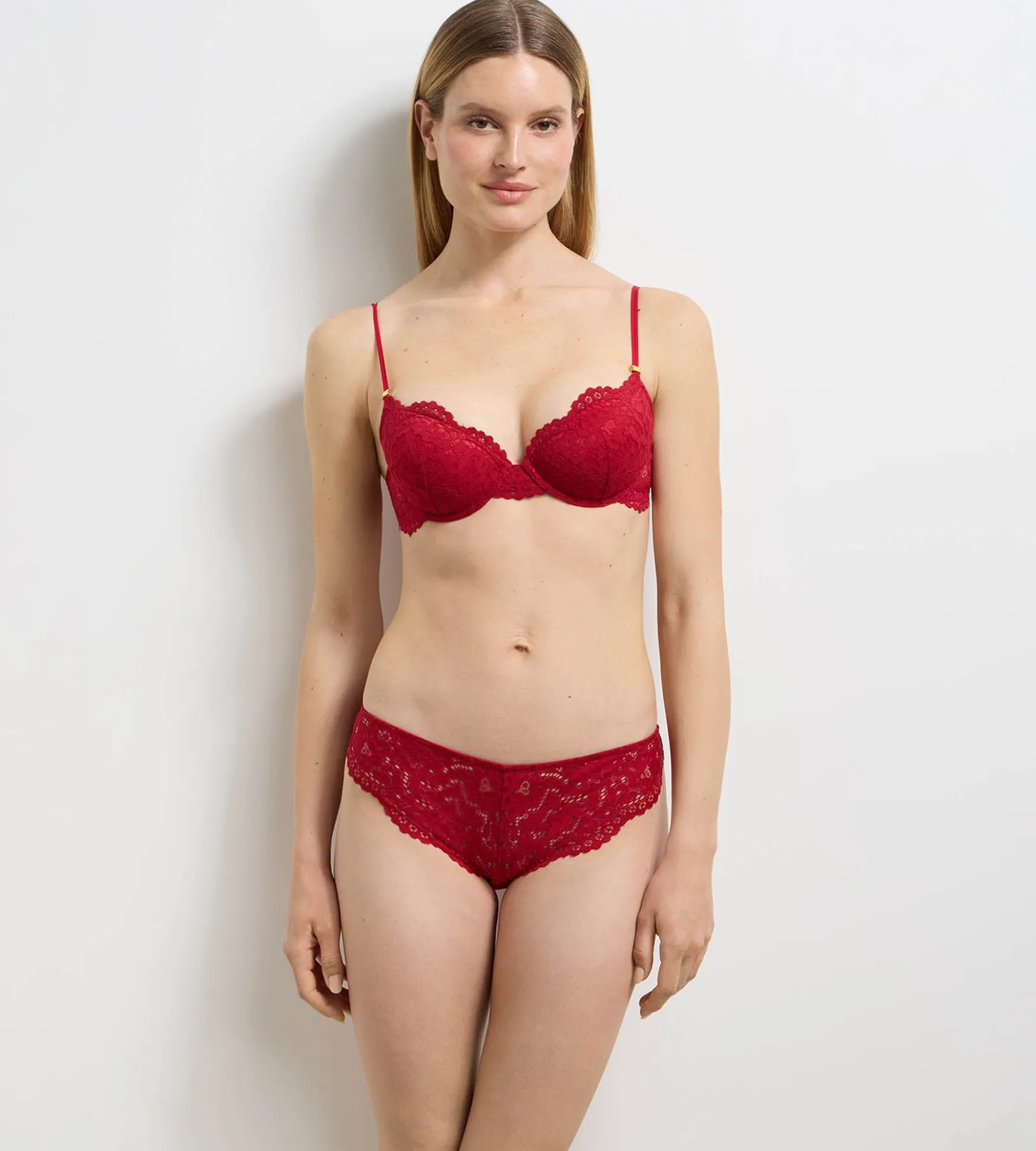 Culotte taille haute rouge Burning Eclat