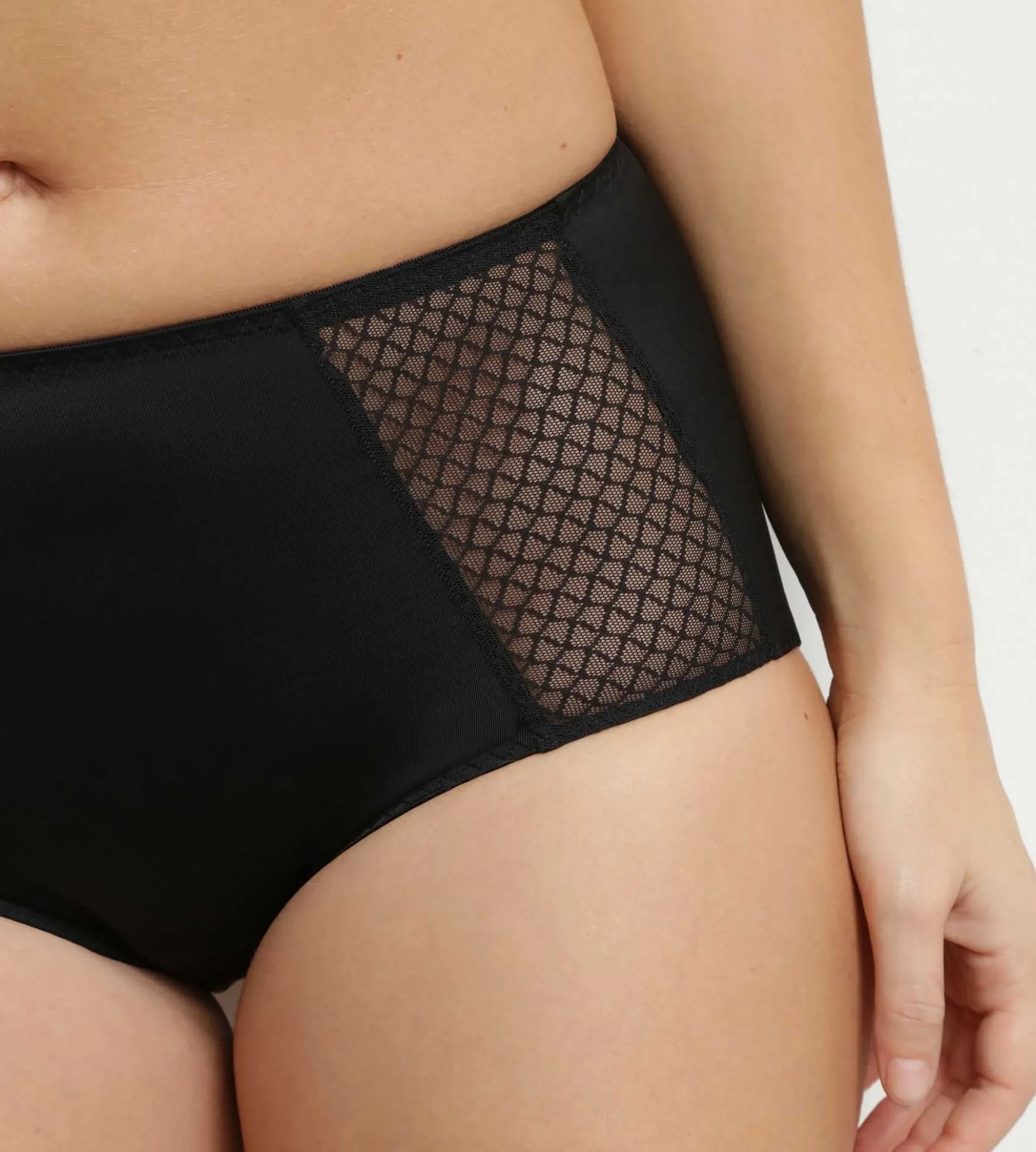 Culotte ventre plat taille haute Noire Dim Silhouette Essentiel