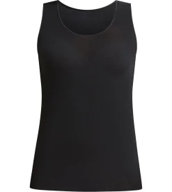 Débardeur femme en modal et cachemire Noir Light & Warm