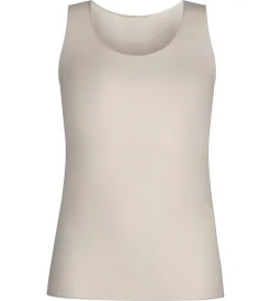 Débardeur femme en modal et cachemire Beige Light & Warm