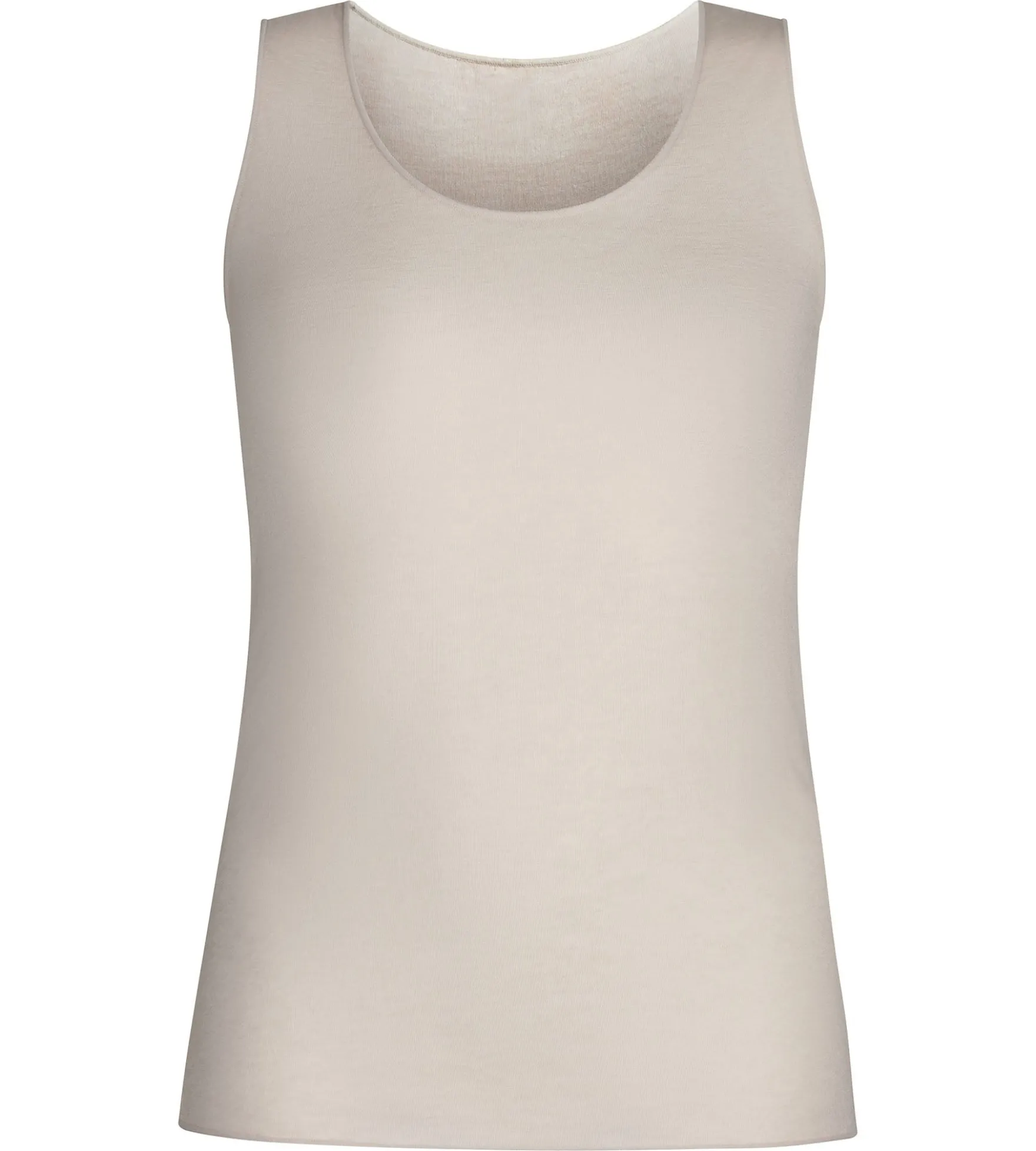 Débardeur femme en modal et cachemire Beige Light & Warm